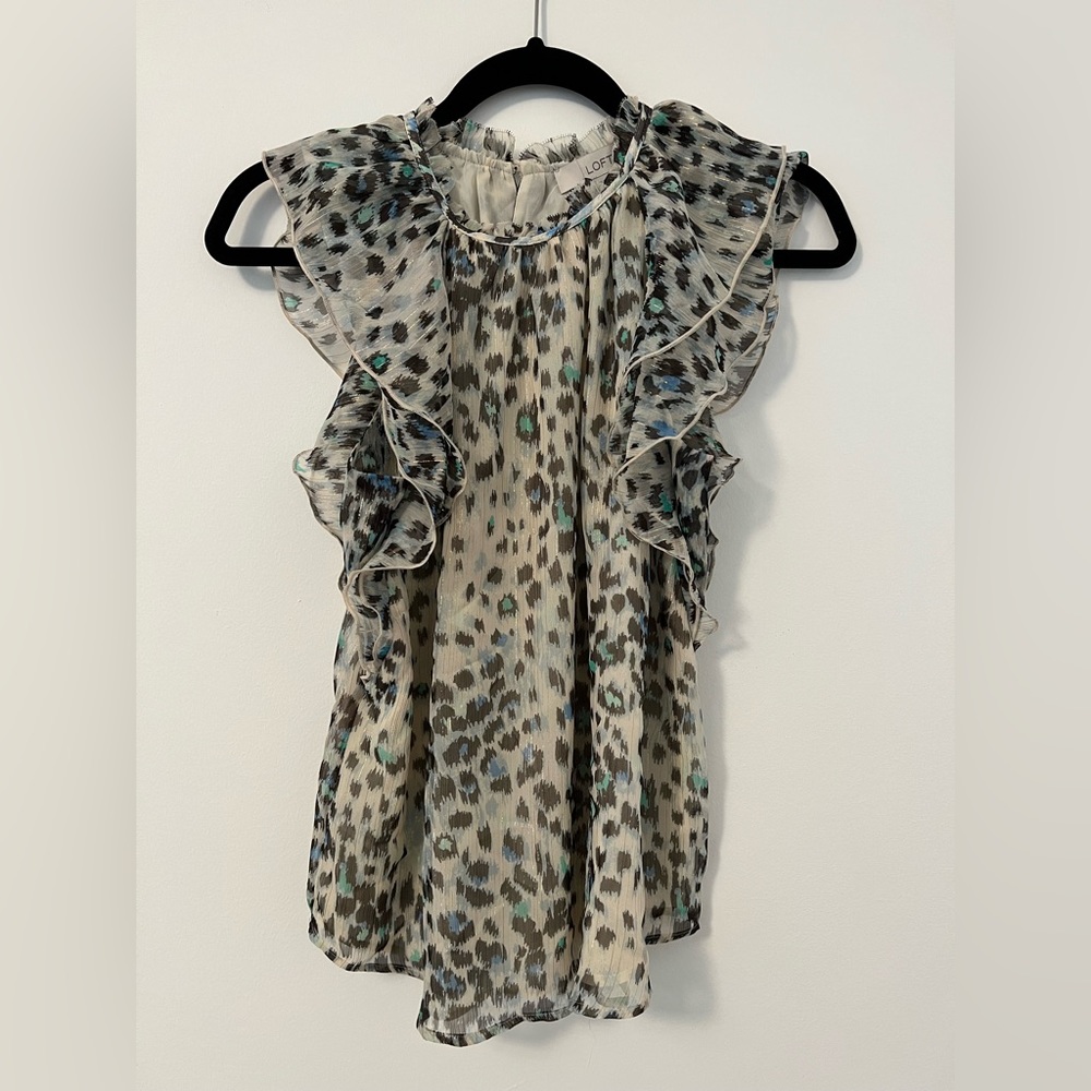 Loft Flutter Sleeve Top
